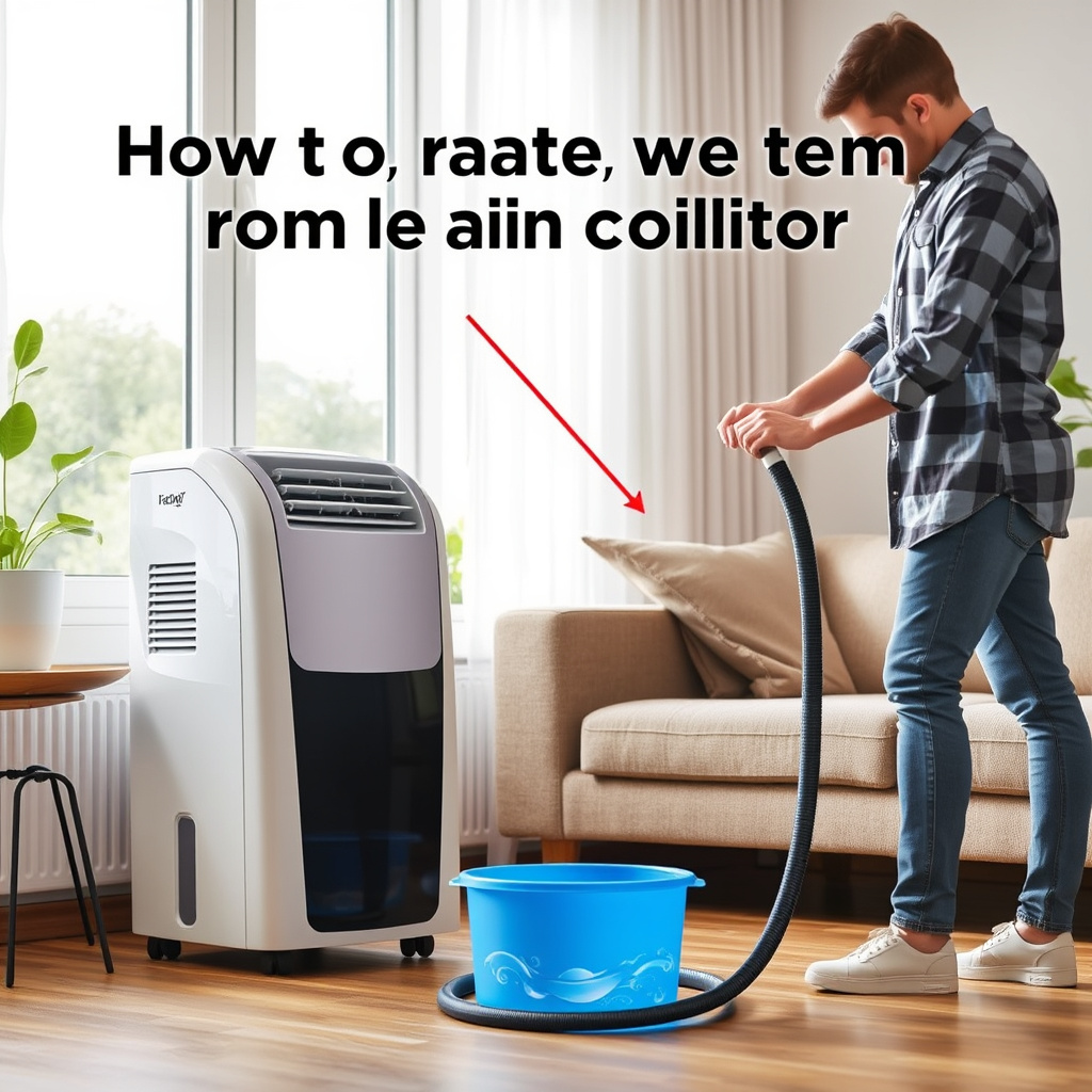 Aprenda como drenar a água do ar-condicionado portátil